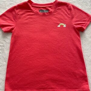 Eddie Bauer t-shirt size 7/8. Dark peach color